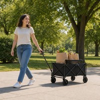 Chariot utilitaire robuste à 4 roues pour le transport d'objets