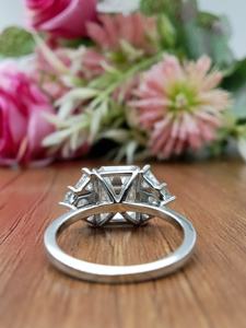 D'VINS JEWELS Classic Popular Style Engagement <b>Ring</b> <b>Emerald</b> Brilliant Cut 9x7mm VVS Moissanite Lab Grown 925 <b>Silver</b> Gold Parties - Product Image 6