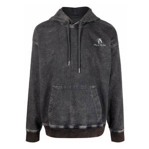 Sweat à capuche d'hiver vintage lavé à l'acide 100% coton de haute qualité pour hommes sweat-shirt lavé à la pierre - Product Image 1