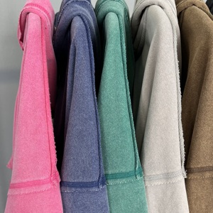 Sudadera con capucha gris de gran tamaño para hombre, diseño personalizado desgastado pesado con lavado ácido, ropa de calle de estilo vintage para invierno - Product Image 1