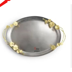 Bandeja de Servicio de Acero Inoxidable con Acabado Plateado de Alta Venta en 2025 para Hoteles, Restaurantes y Bares - Product Image 3