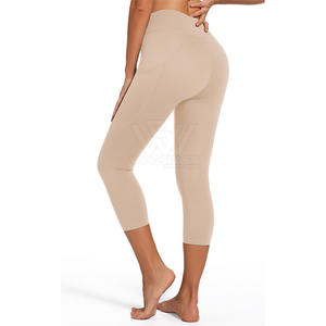Pakistan Made OEM Service Elastic Waist <b>Women</b> <b>Yoga</b> Leggings Light Weight Solid Color <b>Women</b> <b>Yoga</b> <b>Pants</b> - Product Image 2