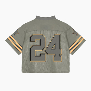 Maillot en maille respirant de football américain unisexe personnalisé de haute qualité à manches courtes Service OEM à séchage rapide grande taille - Product Image 6