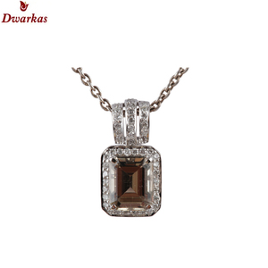 Cadeau d'anniversaire de haute qualité en argent sterling 925 bijoux de mode fins collier pendentif plaqué or multi pierres précieuses à vendre - Product Image 6