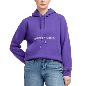 Sudadera con capucha personalizada de algodón 100% de marca propia de alta calidad fabricante de ropa OEM para mujer - Product Image 1