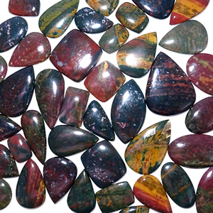 Pierre de Sang Naturelle en Vrac Mélange de Forme et de Taille Cabochon de Pierre de Sang Lot de Pierres Précieuses en Vrac Fabrication de Bijoux - Product Image 5