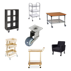 Roue pivotante en PU amortissante de 3 pouces en acier inoxydable 304 avec plaque supérieure pour chariot médical et d'équipement - Product Image 5