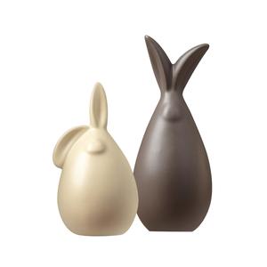 Escultura de conejo blanco y negro de estilo moderno, figurita de Animal decorativa hecha a mano para estatuas de objetos de mesa Interior - Product Image 4