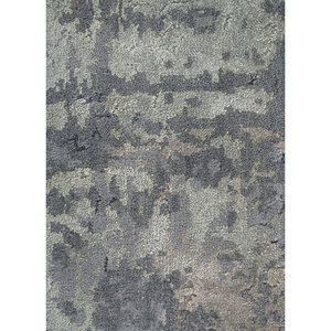 Alfombra Kavi Gris Negra de Lana y Seda de Bambú Anudada a Mano, Diseño Abstracto para el Hogar, Pasillo, para Adolescentes - Modelo Teoría del Caos Esk-439(Fr) Jaipur Rugs - Product Image 3