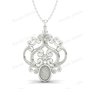 Bonne qualité plaqué or prix usine 25mm argent Sterling 925 filigrane Victoria charme fabriqué en Inde fabrication de bijoux personnalisés - Product Image 4