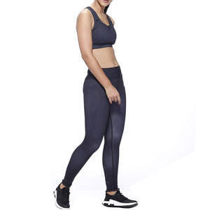 Conjuntos de Yoga para Mujer Más Vendidos, Transpirables, de Secado Rápido, Leggings y Sujetador sin Costuras con Logotipo Personalizado, Diseño Sólido, 2 Piezas, Precio Bajo, OEM - Product Image 2