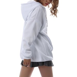 Sweats à capuche à manches longues avec fermeture éclair et strass, de haute qualité, à la mode, Style Oem - Product Image 3