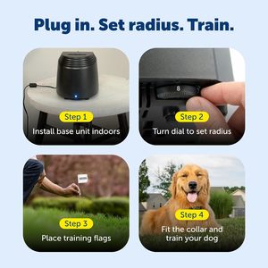 รั้วไฟฟ้าไร้สายแบบชาร์จได้ PetSafe Stay & Play สำหรับสุนัขและแมว ติดตั้งเหนือพื้นดิน โดยบริษัทแม่ทุน - Product Image 4