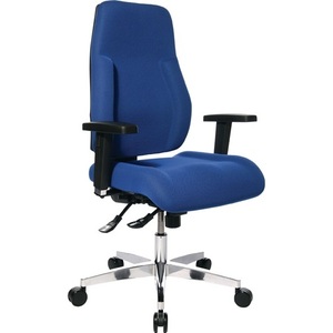 TOPSTAR Office Swivel Chair with 430-510 mm Blue Armrests Point-Synchronous Mechanism Load Capacity 110 kg - Product Image 1
