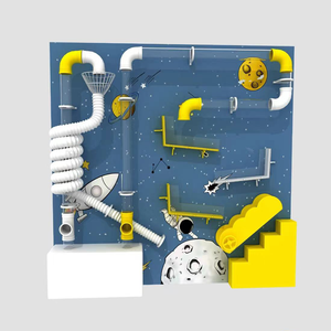 Diversión interactiva en <span class=keywords><strong>la</strong></span> pared <span class=keywords><strong>de</strong></span> experimentos científicos: Parque <span class=keywords><strong>de</strong></span> Atracciones interior con paredes <span class=keywords><strong>de</strong></span> engranajes interactivos y estaciones <span class=keywords><strong>de</strong></span> Ciencia - Product Image 1