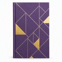 Carnet à couverture rigide en or violet avec impression personnalisée, vente en gros, bloc-notes professionnel