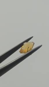 พลอยซิทรินธรรมชาติทรงแปดเหลี่ยมขนาด 6x8 มม. สีเหลืองขัดเงา คุณภาพสูง ราคาขายส่งจากโรงงานต่อกะรัต - Product Image 5