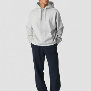 Sweat à capuche oversize pour homme 100% coton uni Pull streetwear à capuche Impression de logo personnalisé Premium Oversize Sweat à capuche pour homme - Product Image 3