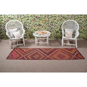 Tapis turc, tapis vintage 2,1x7,6 pieds, tapis en laine rouge - Product Image 3