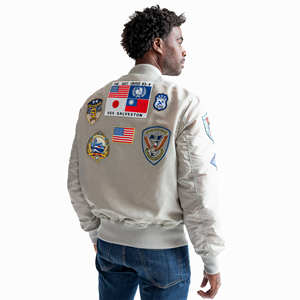 Veste de plein air chaude d'hiver en laine/polyester Letterman à la mode coupe-vent décontracté de haute qualité Stand personnalisé pour hommes - Product Image 5