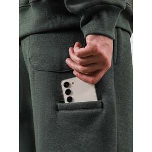 กางเกงยุทธวิธีผ้าฝ้าย 100% ทรงตรง ลายชิโน่ สีเขียวเฮเธอร์ พร้อมโลโก้แบบกำหนดเอง ไซส์ XL และ 6XL - Product Image 3