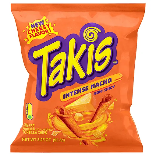 Takis Nacho Intense 92.3G Knabbelen Snack Nieuwe Kaasachtige Smaak Nieuwe Beste Groothandelsprijs