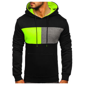 Printemps coréen hommes quotidien décontracté bureau couleur ivoire sweats à capuche avec étiquettes personnalisées coton et polyester polaire bases sweats à capuche - Product Image 2