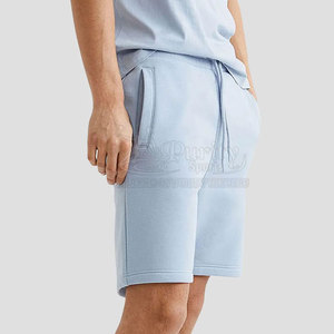 Pantalones Cortos Personalizados para Hombre - Tela de Lona, Algodón y Poliéster, Secado Rápido, Cintura Media, Cierre con Cordón, Diseño Sólido, Colores Personalizables - Product Image 3