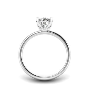 Bague solitaire AJRETAIL en or blanc sertie de diamants de laboratoire taille brillant 1 carat, couleur G, clarté VVS2, IGI - Product Image 3