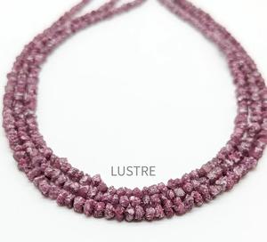 Diamant rose brut naturel diamant brut perles bijoux non coupés faisant des puces cadeau d'anniversaire pour elle à la main personnalisé - Product Image 1