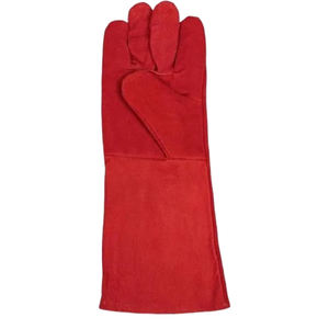Guantes de cuero de soldadura High Grips Tig Mig Resistentes al calor Los mejores guantes de soldadura Guantes rojos de alta calidad - Product Image 3
