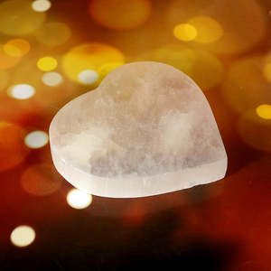 Natural Selenite Heart Disc 8 cm <b>Crystal</b> <b>Charging</b> <b>Plate</b> for Cleansing Reiki Meditation & Home Dcor - Product Image 1