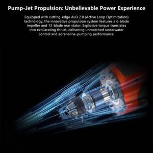 Scooter Subacuático a Prueba de Agua, Nuevo, con Bomba, Alcance de hasta 40m de Profundidad, 21kg de Empuje Máximo, Hélice - Product Image 2