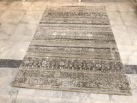 Tapis mural réversible en polypropylène de style méditerranéen Goldenmoon, fabriqué à la machine, avec dos antidérapant et résistant aux taches, pour la maison et le golf