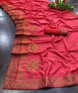 Venta al por mayor precio más bajo Surat Saree con contras blusa pieza mujeres indias usan Sari precio bajo al por mayor Surat Alphanumero - Product Image 6