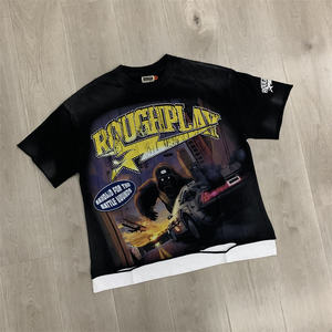 T-shirt décontracté respirant à manches courtes en tricot imprimé par sublimation pour homme, service OEM - Product Image 5