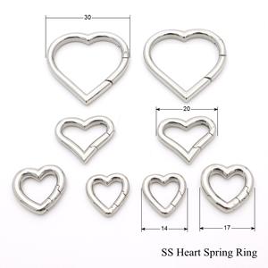 Petit mousqueton rond en métal doré 13mm pendentif clip spécial sac pièces et accessoires métal ressort porte anneau breloque gardien - Product Image 2