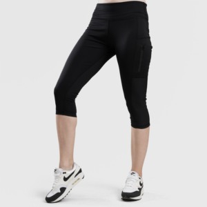 Leggings pour femmes à motif trèfle noir, options taille haute ou mi-haute, taille XL, sans couture, respirants, en spandex, style décontracté - Product Image 1