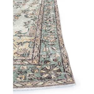 พรมขนสัตว์สีน้ำตาลเบจวินเทจถักมือ รุ่น Pae-3243 สำหรับใช้ในบ้าน-ลายเมดัลเลียนรูปสี่เหลี่ยมผืนผ้าแบบนามธรรมสำหรับห้องนั่งเล่น ห้องโถง ห้องพัก - Product Image 4