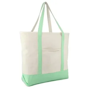 Alta qualidade Grande Reutilizável Orgânico Eco Friendly Reciclado Algodão Lona Tote Shopping Bag Vietnam Custom Logo