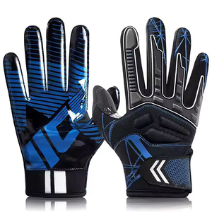 Nouveauté 2026 – Gants de football américain pour receveur, en cuir synthétique avec revêtement en silicone, excellente adhérence, antidérapants, vente en gros à prix abordable - Product Image 2