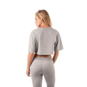 Tops Cortos con Cuello Redondo para Mujer, Hechos a Medida, Ecológicos, Ligeros y Transpirables, 100% Algodón y Poliéster, Logotipo Personalizado - Product Image 3