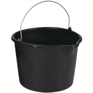 12L Black Polyethylene Construction <b>Bucket</b> with Spout - Product Image 2