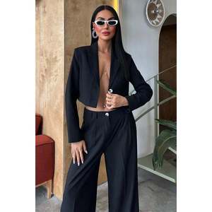 Conjuntos de Traje Clásico para Mujer Garry Palazzo 9933, Elegante Traje de Pantalón para Mujer - Product Image 5