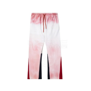 Pantalones acampanados ajustados para hombre, pantalones apilados acampanados transpirables de algodón y poliéster para hombre - Product Image 3