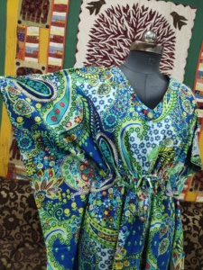 Taille libre Boho coton caftan robe dentelle vêtements d'été femmes vêtements de villégiature plage vêtements de nuit plage couvrir robe de soirée - Product Image 4