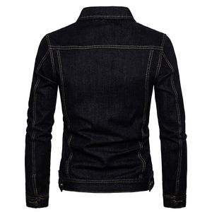 Nouvelle veste en jean élégante pour hommes Nouveau design personnalisé Décoration de poche respirante de taille normale Streetwear Veste en jean pour hommes - Product Image 4