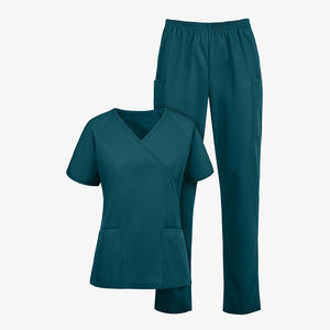 ชุดสครับทางการแพทย์คุณภาพสูงสำหรับทุกเพศ แขนสั้น ระบายอากาศได้ดี ผ้าเนื้อนุ่ม ยืดหยุ่น น้ำหนักเบา ปรับได้ เหมาะสำหรับโรงพยาบาล - Product Image 2