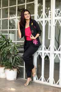 Conjunto de Kurta/Kurti de Algodón Estampado de Estilo Vintage de Secado Rápido para Bebés/Niños Pequeños, Unisex, para Invierno/Verano, Corte Regular, de Kingsa Textile - Product Image 5