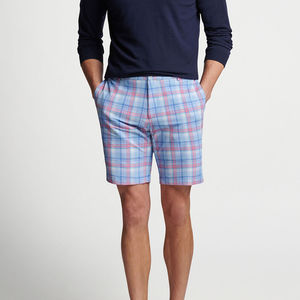 กางเกงขาสั้นชายหาดผ้าฝ้ายระบายอากาศแฟชั่นฤดูร้อนของผู้ชายน้ำหนักเบามีเชือกผูกสีทึบออกกำลังกายออกกำลังกายผ้าใบร้อน - Product Image 2